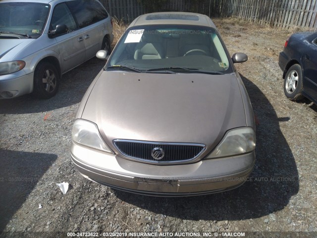 1MEFM55S2YA627325 - 2000 MERCURY SABLE LS PREMIUM GOLD photo 6