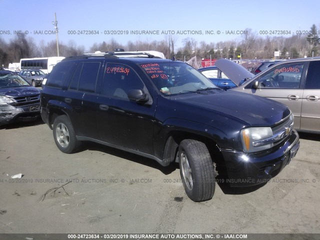 1GNDT13S572188273 - 2007 CHEVROLET TRAILBLAZER LS/LT BLACK photo 1