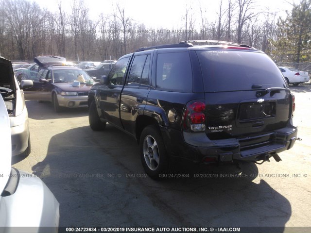 1GNDT13S572188273 - 2007 CHEVROLET TRAILBLAZER LS/LT BLACK photo 3