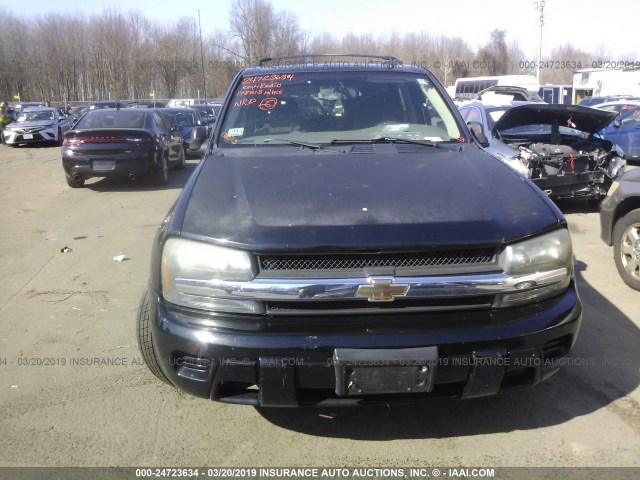 1GNDT13S572188273 - 2007 CHEVROLET TRAILBLAZER LS/LT BLACK photo 6