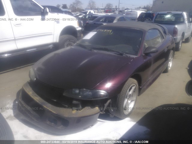 4A3AX35G5XE113900 - 1999 MITSUBISHI ECLIPSE SPYDER GS PURPLE photo 2