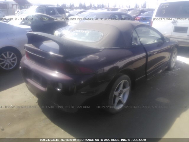 4A3AX35G5XE113900 - 1999 MITSUBISHI ECLIPSE SPYDER GS PURPLE photo 4