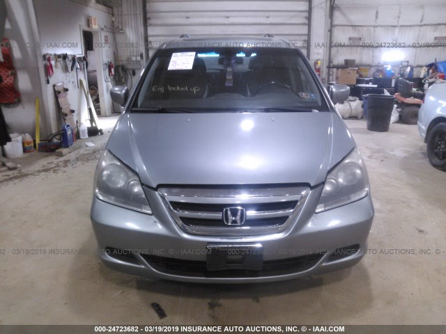 5FNRL38666B036696 - 2006 HONDA ODYSSEY EXL SILVER photo 6