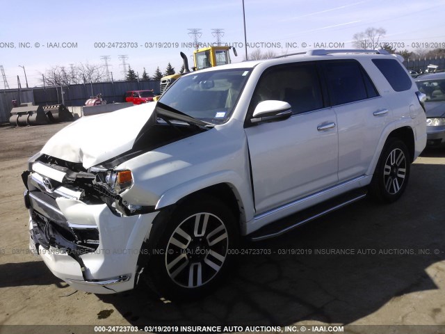 JTEZU5JRXF5094188 - 2015 TOYOTA 4RUNNER SR5/LIMITED WHITE photo 2