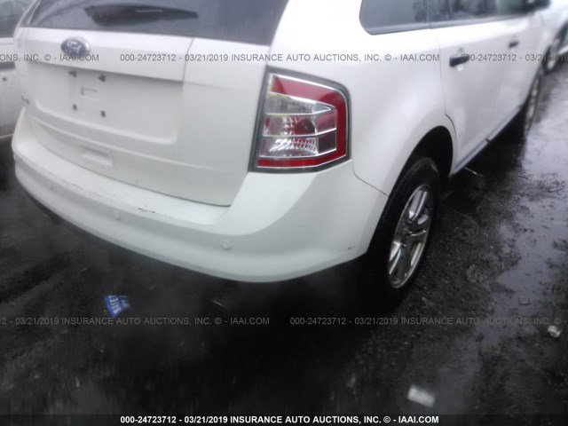 2FMDK3GC4ABB61685 - 2010 FORD EDGE SE WHITE photo 6