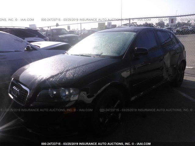 WAUHF78P78A044009 - 2008 AUDI A3 2.0 BLACK photo 2