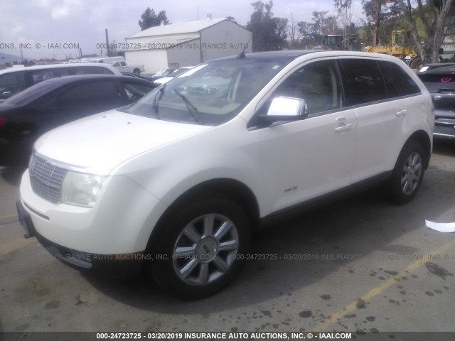 2LMDU88CX7BJ13644 - 2007 LINCOLN MKX WHITE photo 2