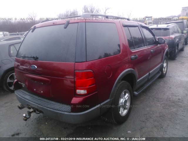 1FMZU73K83ZB52184 - 2003 FORD EXPLORER XLT/XLT SPORT/NBX Qırmızı foto 4