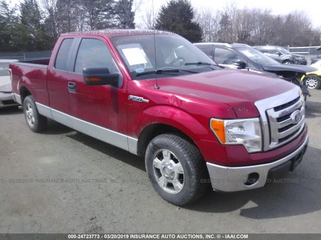 1FTEX1C85AFA92925 - 2010 FORD F150 SUPER CAB RED photo 6