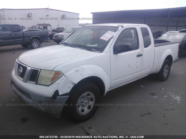 1N6BD06T66C447998 - 2006 NISSAN FRONTIER KING CAB XE WHITE photo 2