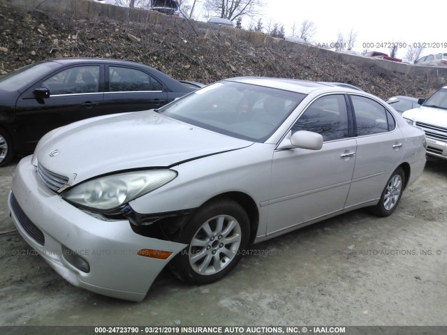 JTHBF30G420083259 - 2002 LEXUS ES 300 SILVER photo 2