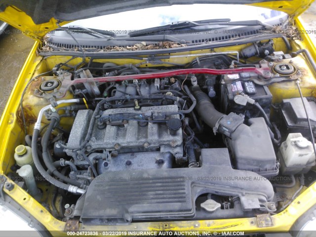 JM1BJ245031216954 - 2003 MAZDA PROTEGE PR5 YELLOW photo 10