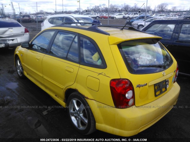 JM1BJ245031216954 - 2003 MAZDA PROTEGE PR5 YELLOW photo 3