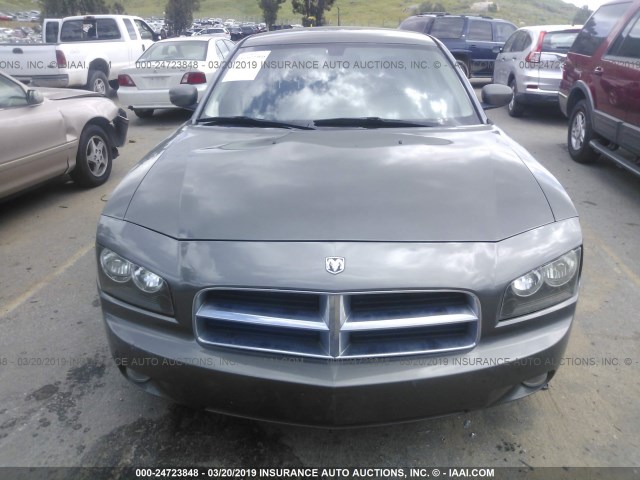 2B3KA53HX8H131272 - 2008 DODGE CHARGER R/T GRAY photo 6