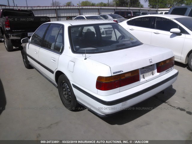 1HGCB7652MA198908 - 1991 HONDA ACCORD LX/EX WHITE photo 3