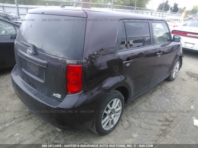 JTLKE50EX81014470 - 2008 TOYOTA SCION XB 紫色 照片 4