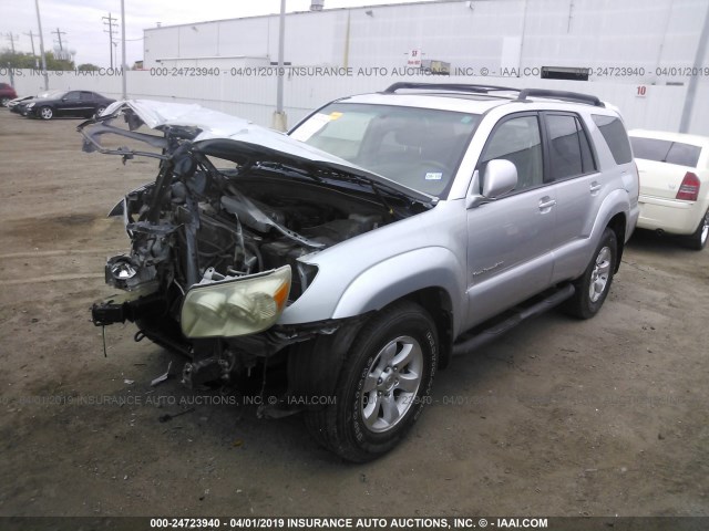 JTEBT14R188043642 - 2008 TOYOTA 4RUNNER SR5/SPORT SILVER photo 2