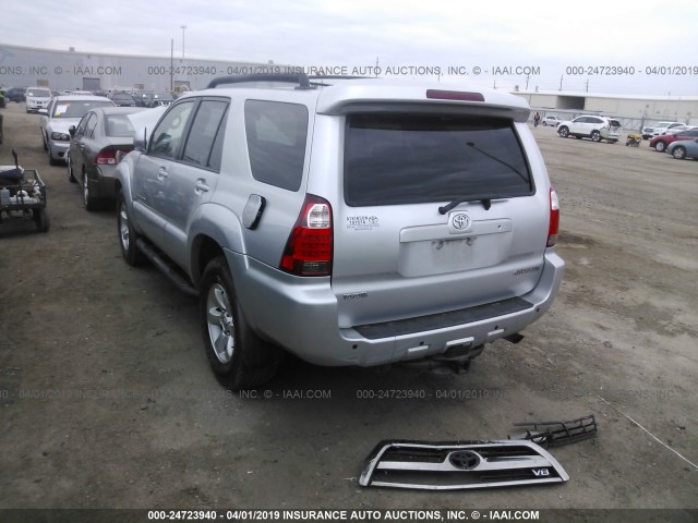 JTEBT14R188043642 - 2008 TOYOTA 4RUNNER SR5/SPORT SILVER photo 3