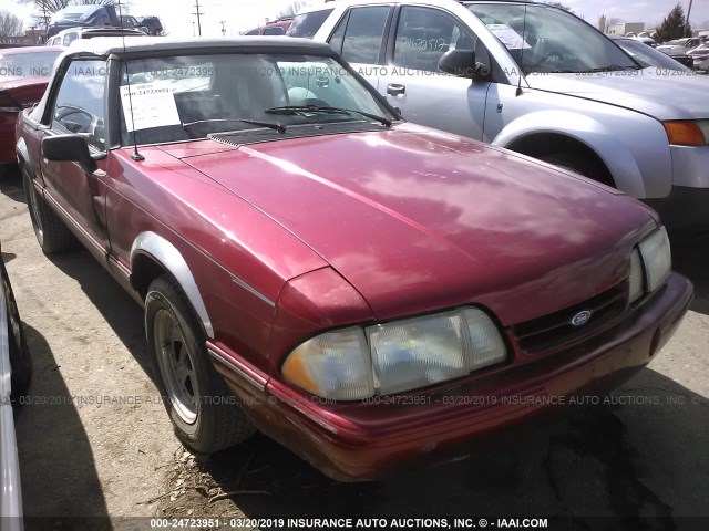 1FACP44M6PF122940 - 1993 FORD MUSTANG LX MAROON photo 1