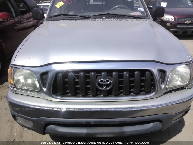 5TEGN92N62Z103889 - 2002 TOYOTA TACOMA DOUBLE CAB PRERUNNER SILVER photo 6