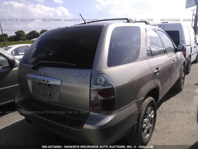 2HNYD18854H552354 - 2004 ACURA MDX TOURING GRAY photo 4