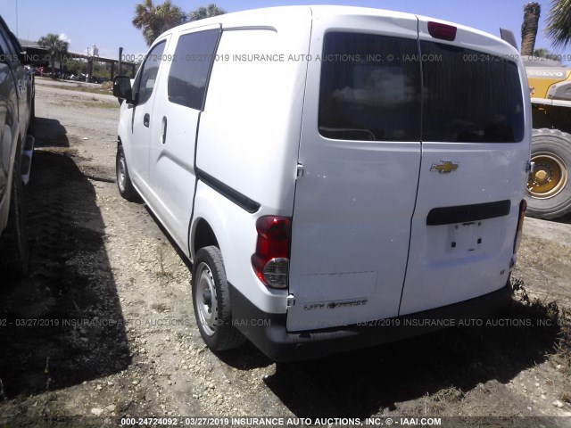 3N63M0ZN7GK691141 - 2016 CHEVROLET CITY EXPRESS LT 白色 照片 3