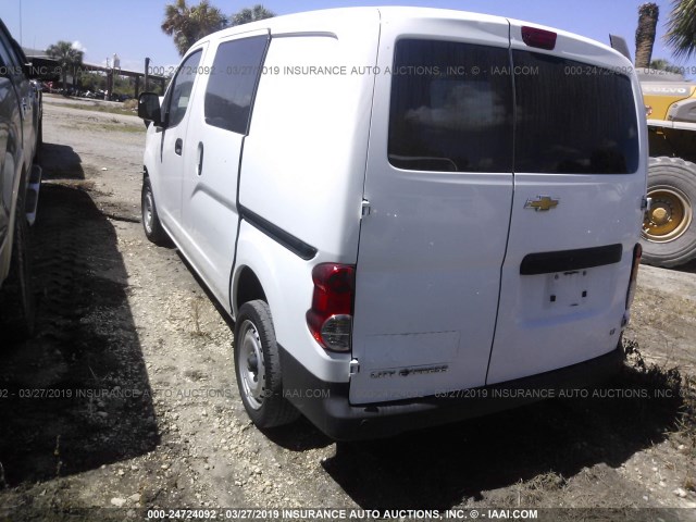 3N63M0ZN7GK691141 - 2016 CHEVROLET CITY EXPRESS LT WHITE photo 3