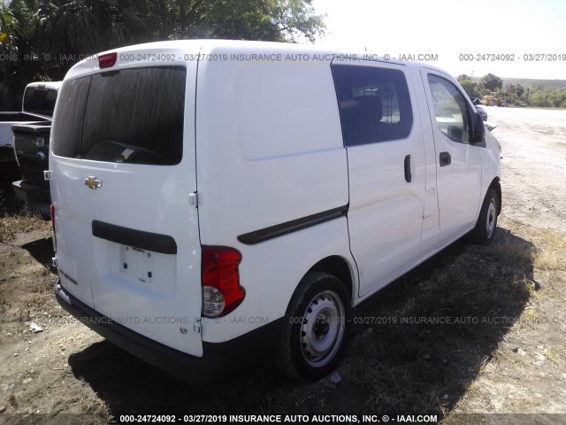 3N63M0ZN7GK691141 - 2016 CHEVROLET CITY EXPRESS LT WHITE photo 4