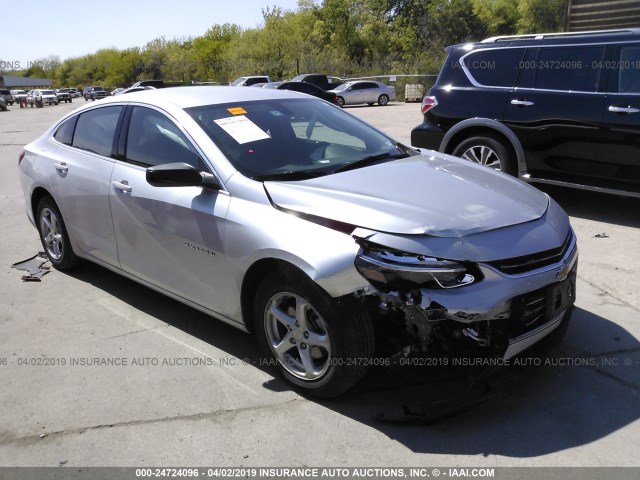 1G1ZB5ST7HF289319 - 2017 CHEVROLET MALIBU LS SILVER photo 1