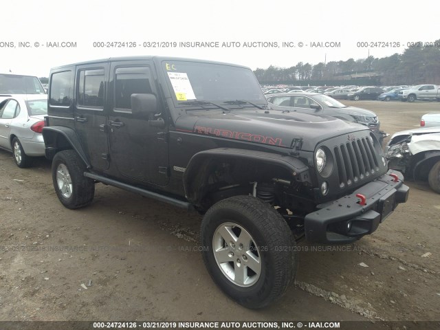 1C4HJWFG1JL812351 - 2018 JEEP WRANGLER UNLIMITE RUBICON BLACK photo 1