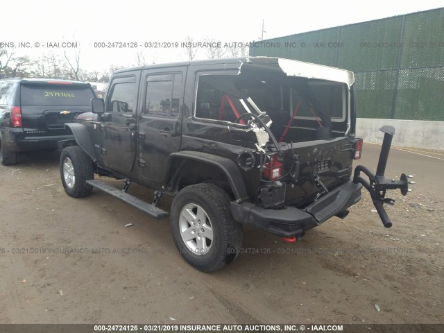 1C4HJWFG1JL812351 - 2018 JEEP WRANGLER UNLIMITE RUBICON BLACK photo 3