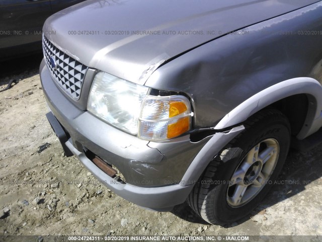 1FMDU73E72UA62217 - 2002 FORD EXPLORER XLT GOLD photo 6