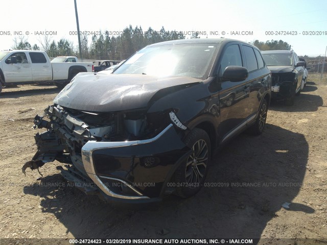 JA4AD2A33JJ000707 - 2018 MITSUBISHI OUTLANDER ES BLACK photo 2