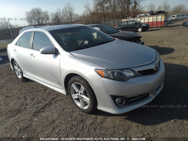 4T1BF1FK6CU612900 - 2012 TOYOTA CAMRY SE/LE/XLE SILVER photo 1