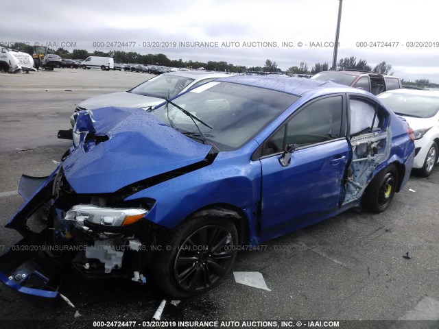 JF1VA1A68J9811625 - 2018 SUBARU WRX BLUE photo 2