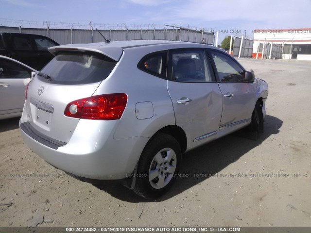 JN8AS5MT3BW563161 - 2011 NISSAN ROGUE S/SV/KROM SILVER photo 4
