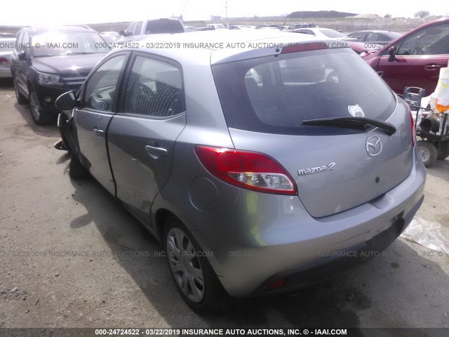 JM1DE1KY1E0172752 - 2014 MAZDA MAZDA2 SPORT SILVER photo 3