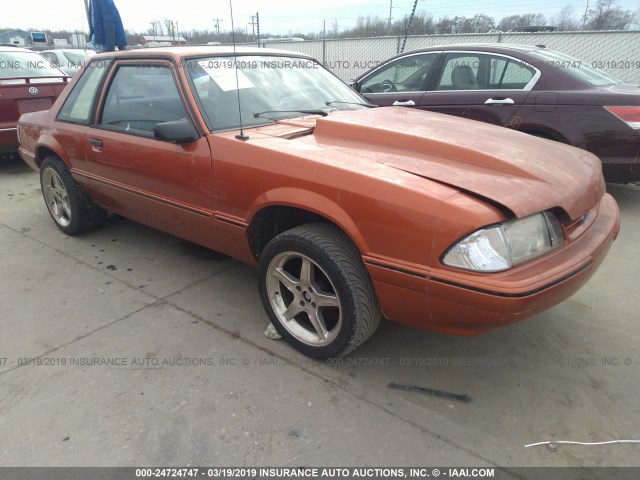 1FABP40A2KF254271 - 1989 FORD MUSTANG LX ORANGE photo 1