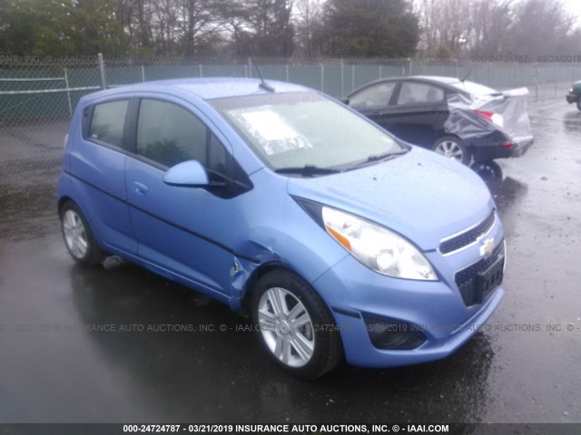 KL8CB6S97EC488044 - 2014 CHEVROLET SPARK LS BLUE photo 1