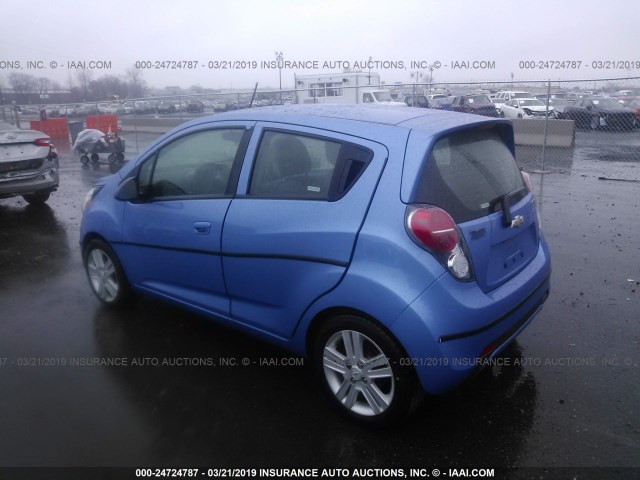 KL8CB6S97EC488044 - 2014 CHEVROLET SPARK LS BLUE photo 3