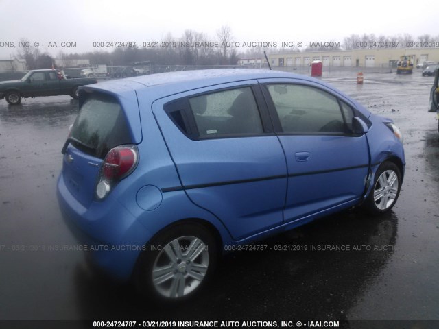 KL8CB6S97EC488044 - 2014 CHEVROLET SPARK LS BLUE photo 4