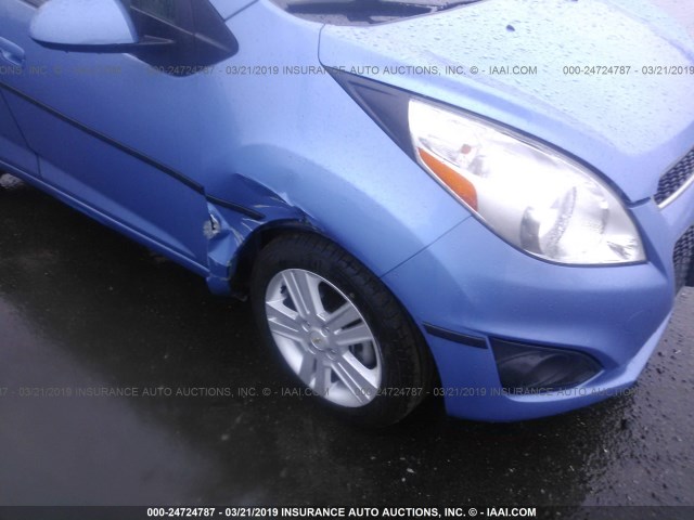 KL8CB6S97EC488044 - 2014 CHEVROLET SPARK LS BLUE photo 6