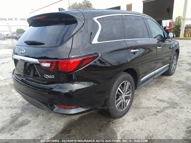 5N1DL0MN4KC528829 - 2019 INFINITI QX60 LUXE/PURE BLACK photo 4