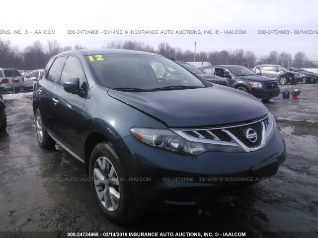 JN8AZ1MW3CW208121 - 2012 NISSAN MURANO BLUE photo 1