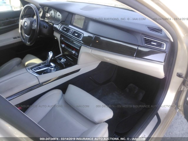 WBAKC6C51CC397079 - 2012 BMW 750 XI GOLD photo 5