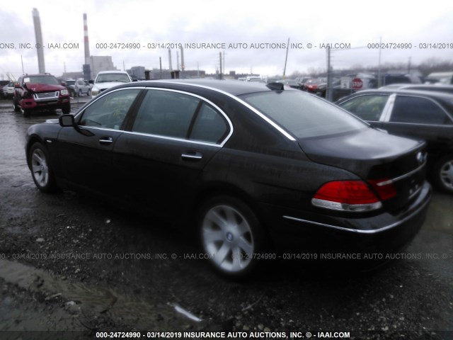 WBAHN83547DT72208 - 2007 BMW 750 BLACK photo 3