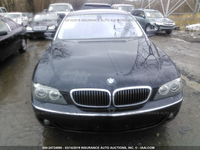 WBAHN83547DT72208 - 2007 BMW 750 BLACK photo 6