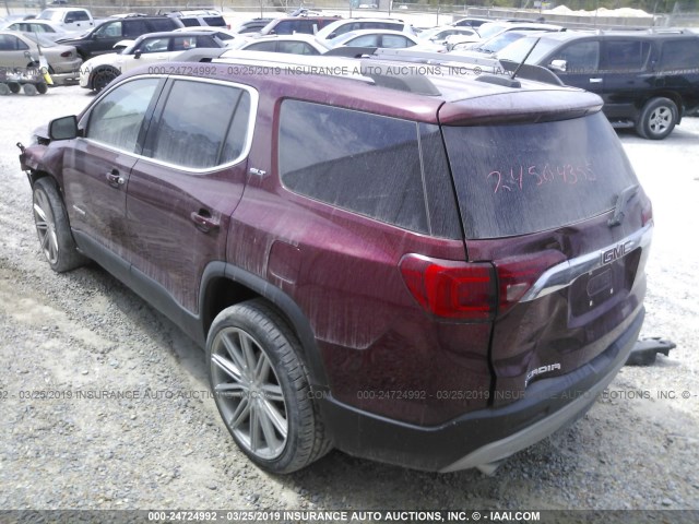 1GKKNMLS8HZ192178 - 2017 GMC ACADIA MAROON photo 3