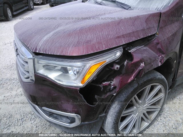 1GKKNMLS8HZ192178 - 2017 GMC ACADIA MAROON photo 6