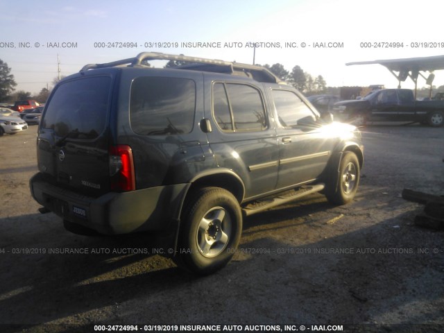 5N1ED28T03C680453 - 2003 NISSAN XTERRA XE/SE BLUE photo 4